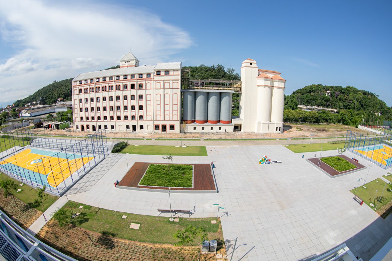 Moinho Joinville foi adquirido pela Fiesc em 2019 e passou por uma revitaliza&ccedil;&atilde;o – Foto: Divulga&ccedil;&atilde;o/Filipe Scotti-Fiesc/ND