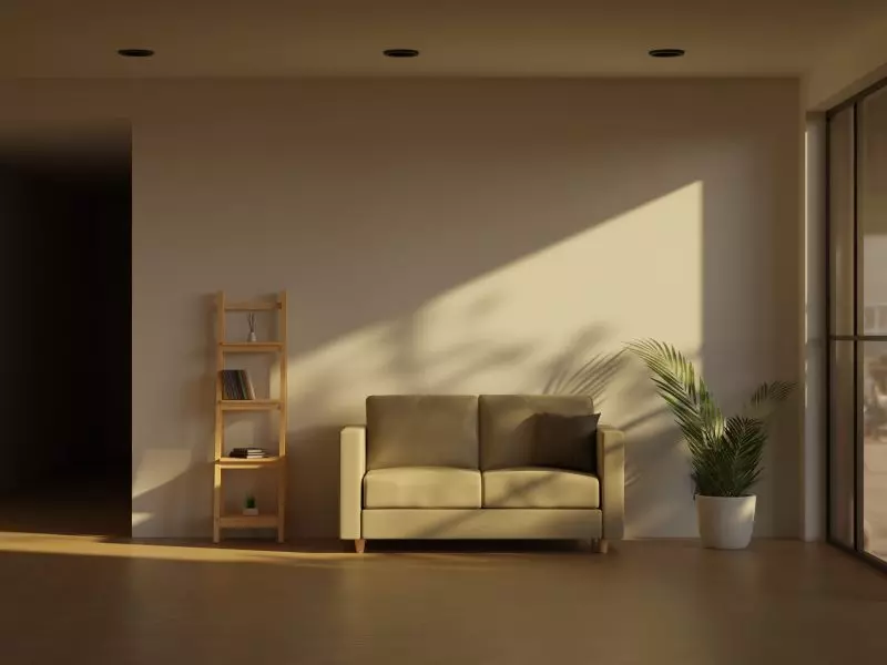 Sala de estar Sala estilo minimalismo quente