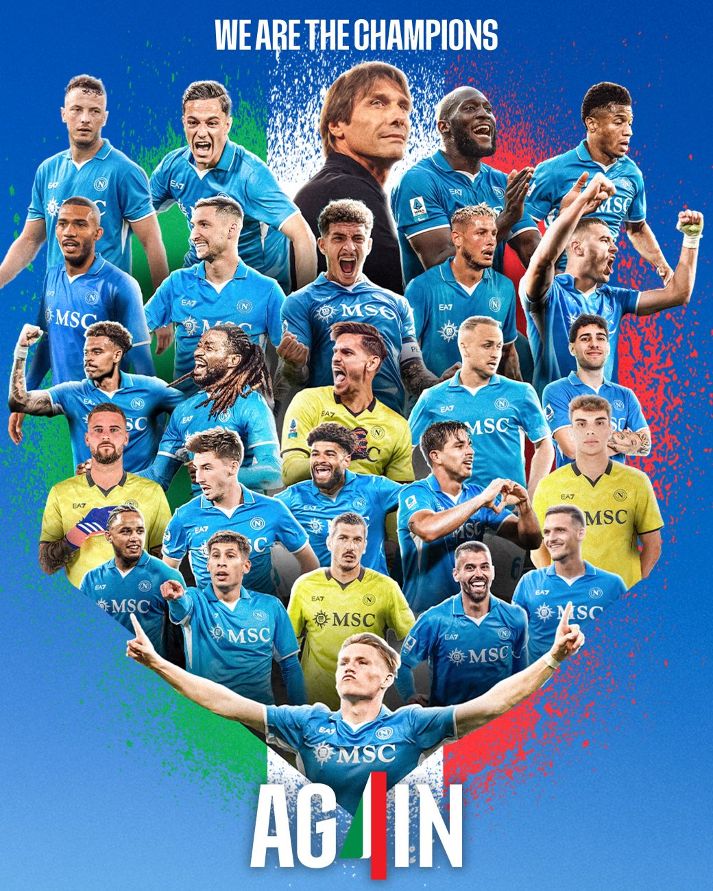 Napoli campeão italiano da temporada 2024/25