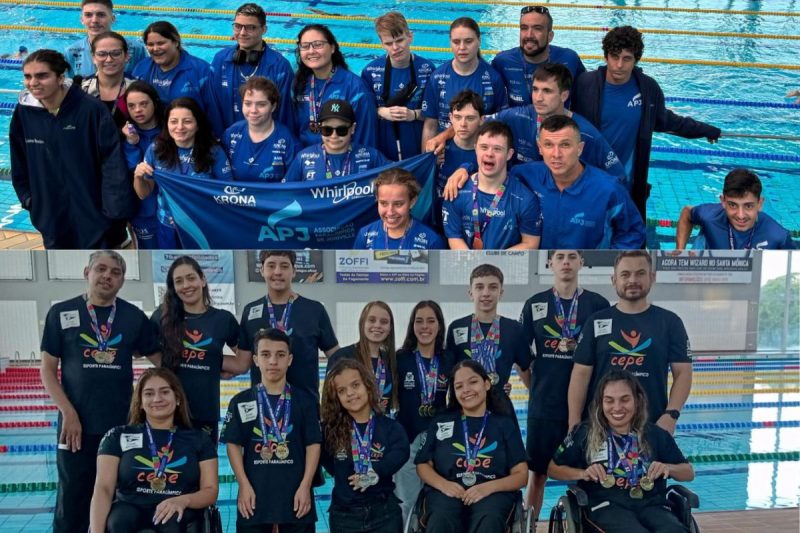 Equipes de natação paralímpica de Joinville empilham medalhas no Meeting de Curitiba