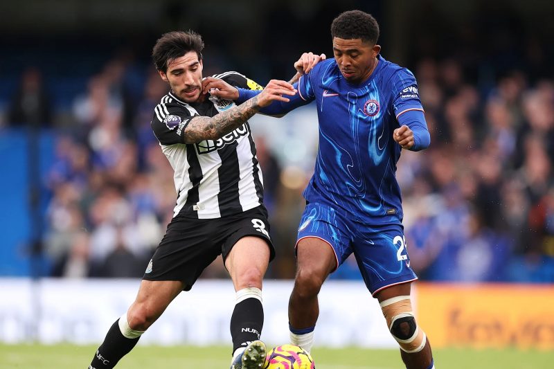 Newcastle e Chelsea Newcastle e Chelsea em jogo da Premier League