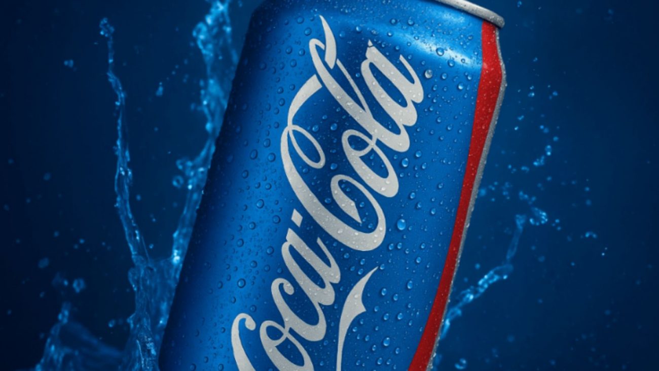 Coca-Cola azul 