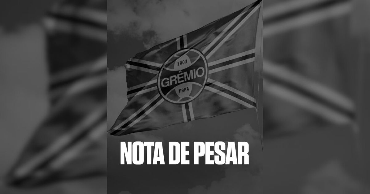 Grêmio Nota de pesar do Grêmio divulgada no Instagram