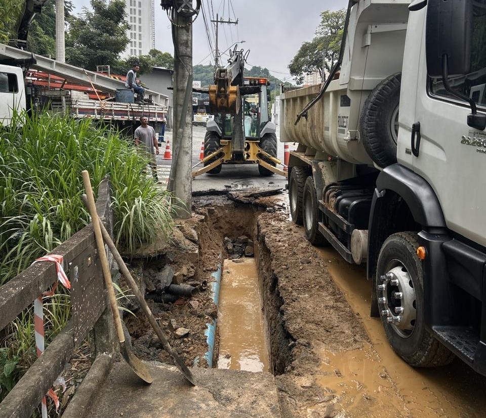 obra impacta abastecimento de água