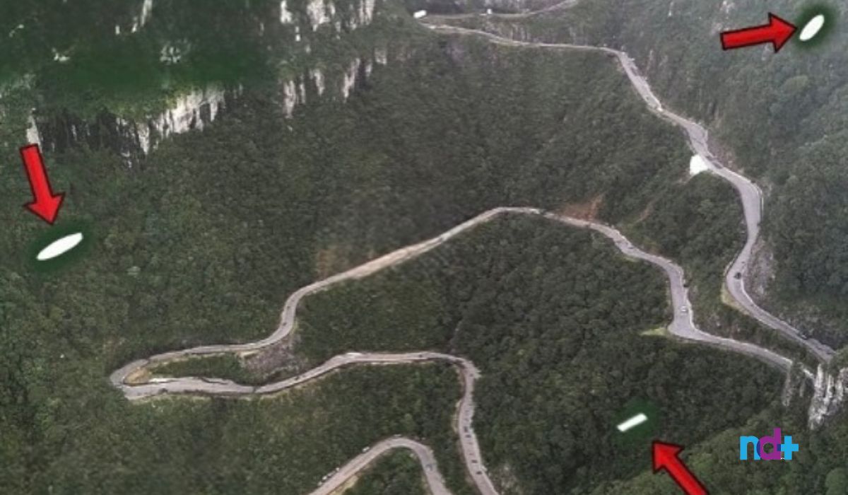 Drone registrou supostos OVNIs na Serra do Rio do Rastro