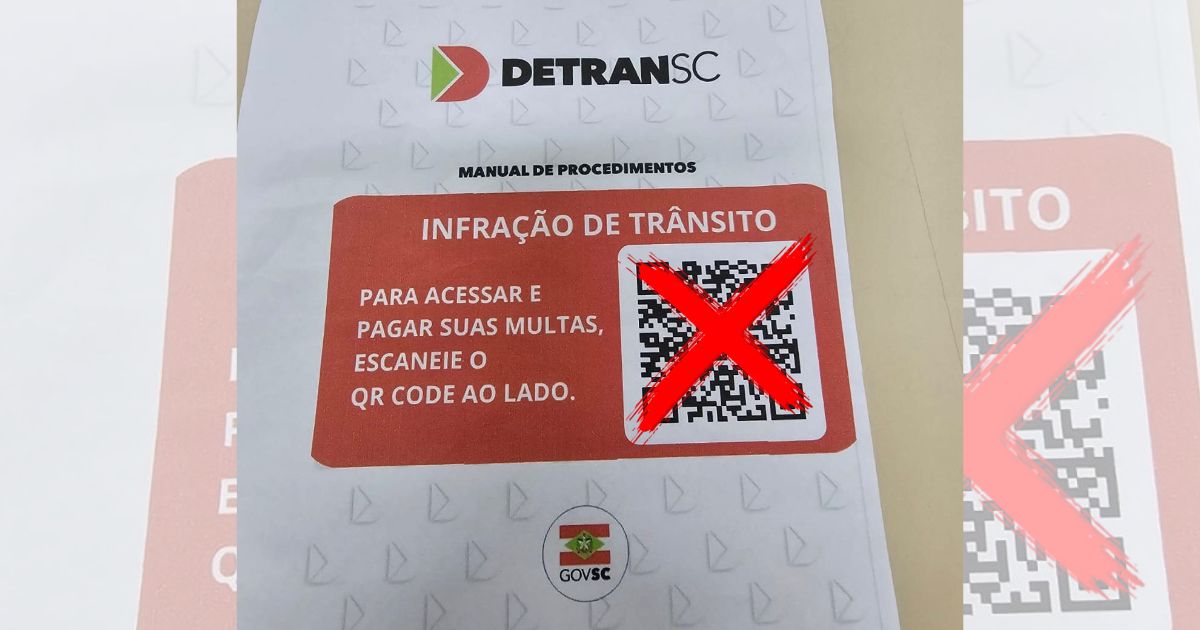 Detran/SC alerta sobre golpe de multas falsas deixada em veículos Detran/SC alerta sobre golpe de multas falsas deixada em veículos