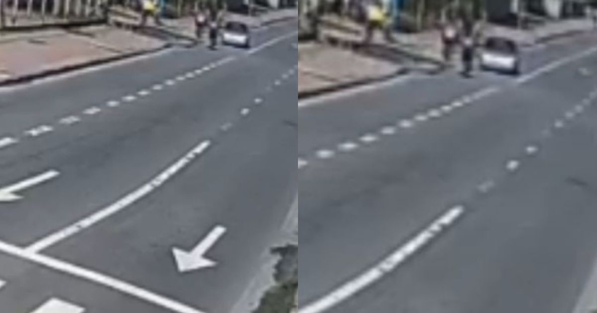 Câmera flagra ciclista atropelado por motorista bêbado em Joinville Câmera flagra ciclista atropelado por motorista bêbado em Joinville