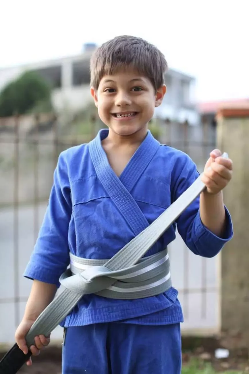 João em seus primeiros passos no jiu-jítsu João em seus primeiros passos no jiu-jítsu