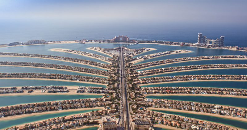 Palm Jumeirah, a maior ilha artificial do mundo