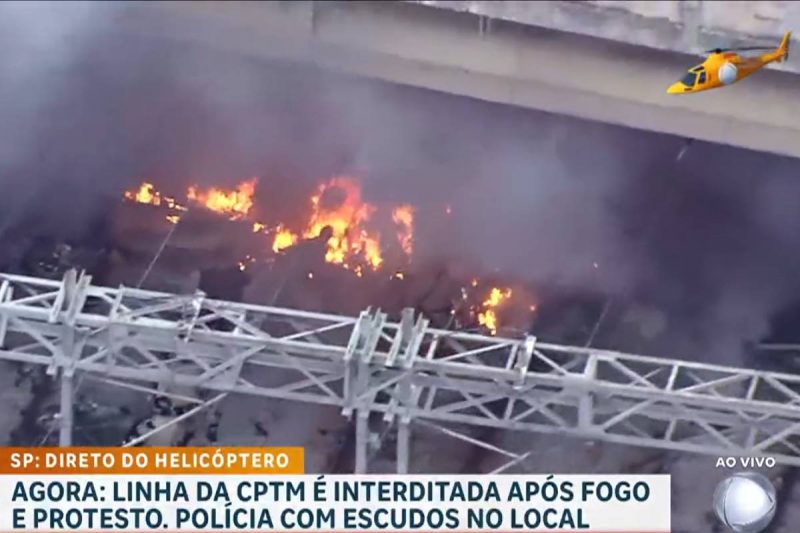 protesto na favela do Moinho Protesto na favela do Moinho