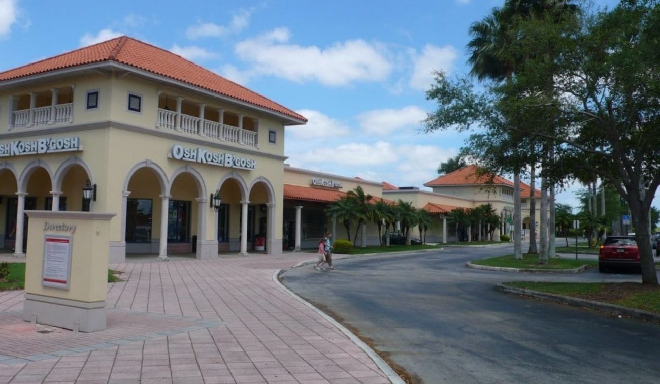 fachada de outlet na Flórida fachada do outlet mais barato da Flórida