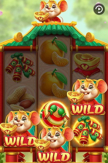 Imagem da interface do jogo de slot online Ratinho Sortudo