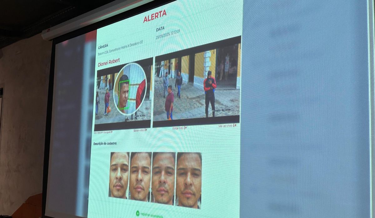 Câmeras de reconhecimento facial irão auxiliar no combate à criminalidade na região - Divulgação/CDL/ND