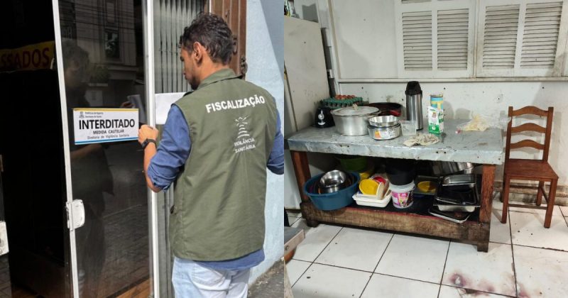 Restaurante em Itapema sendo interditado Restaurante em Itapema sendo interditado