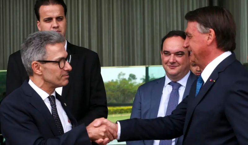 Romeu Zema e Jair Bolsonaro em 2022
