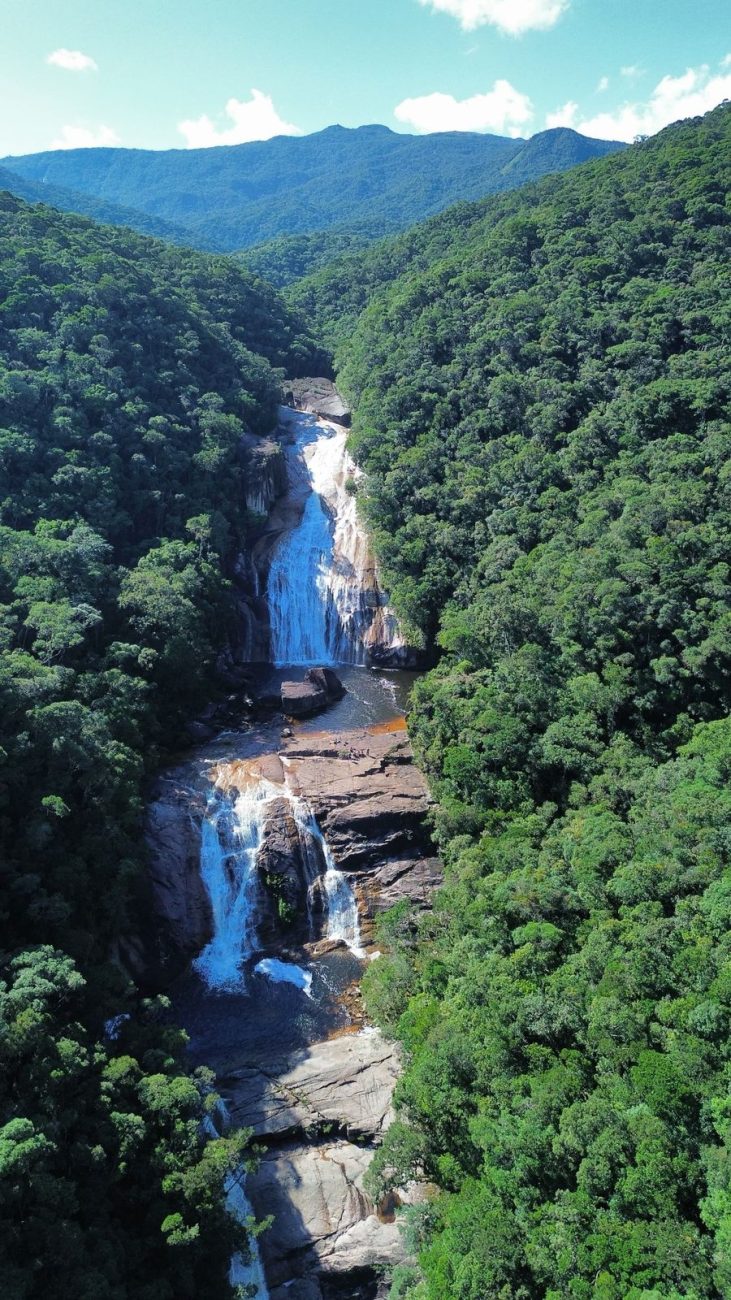 Em Santo Amaro da Imperatriz, a Cachoeira do Rio Vermelho também está dentro da área do parque - PM Santo Amaro da Imperatriz/Divulgação