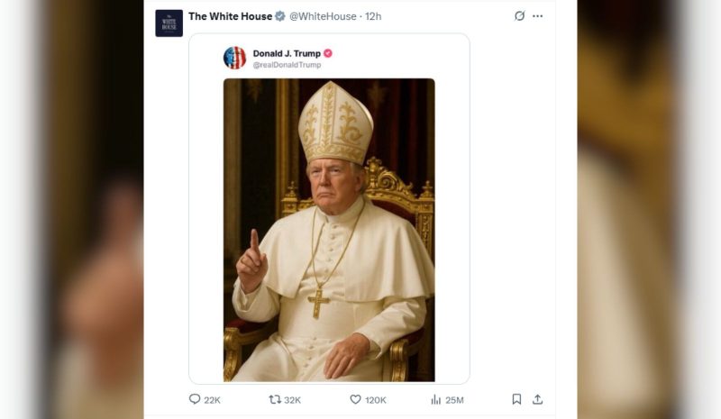 trump como papa