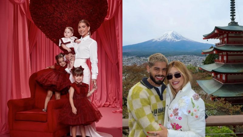 Virgínia Fonseca com sua família