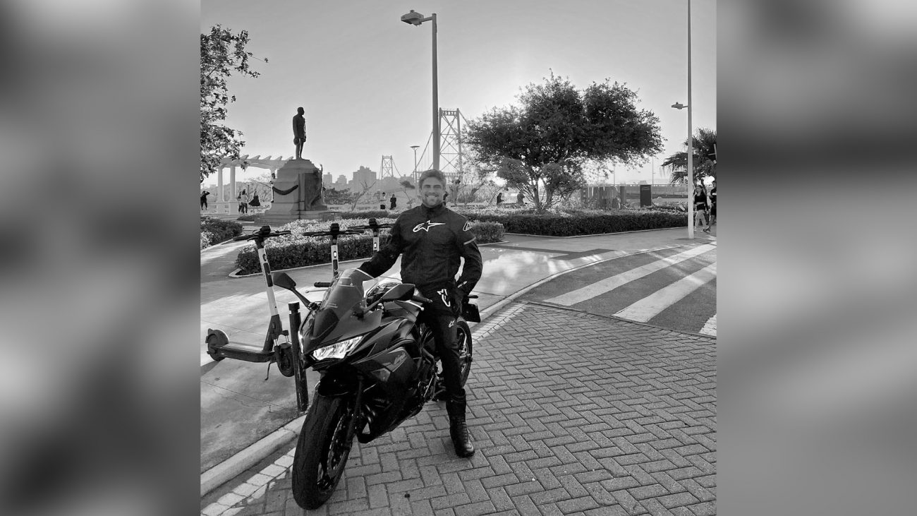 Rodrigo faleceu durante um treino de motovelocidade no PR – Foto: Divulga&ccedil;&atilde;o/ND