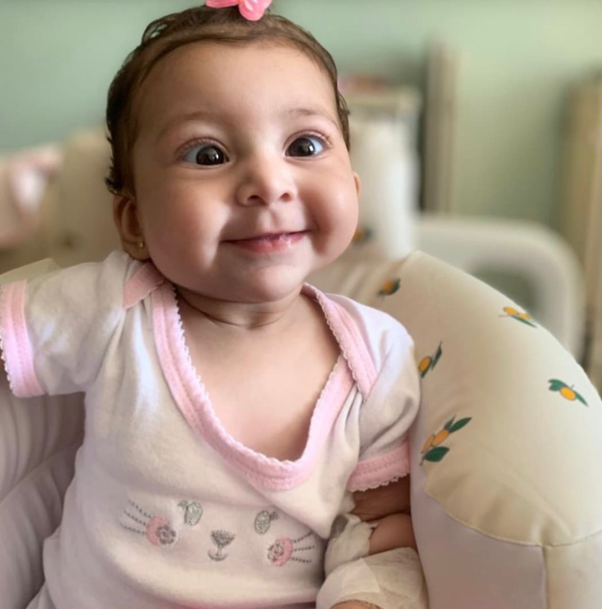 Crian&ccedil;a de 10 meses vai passar por cirurgia em SP; fam&iacute;lia arrecada recursos com vaquinha solid&aacute;ria – Foto: Divulga&ccedil;&atilde;o/ND