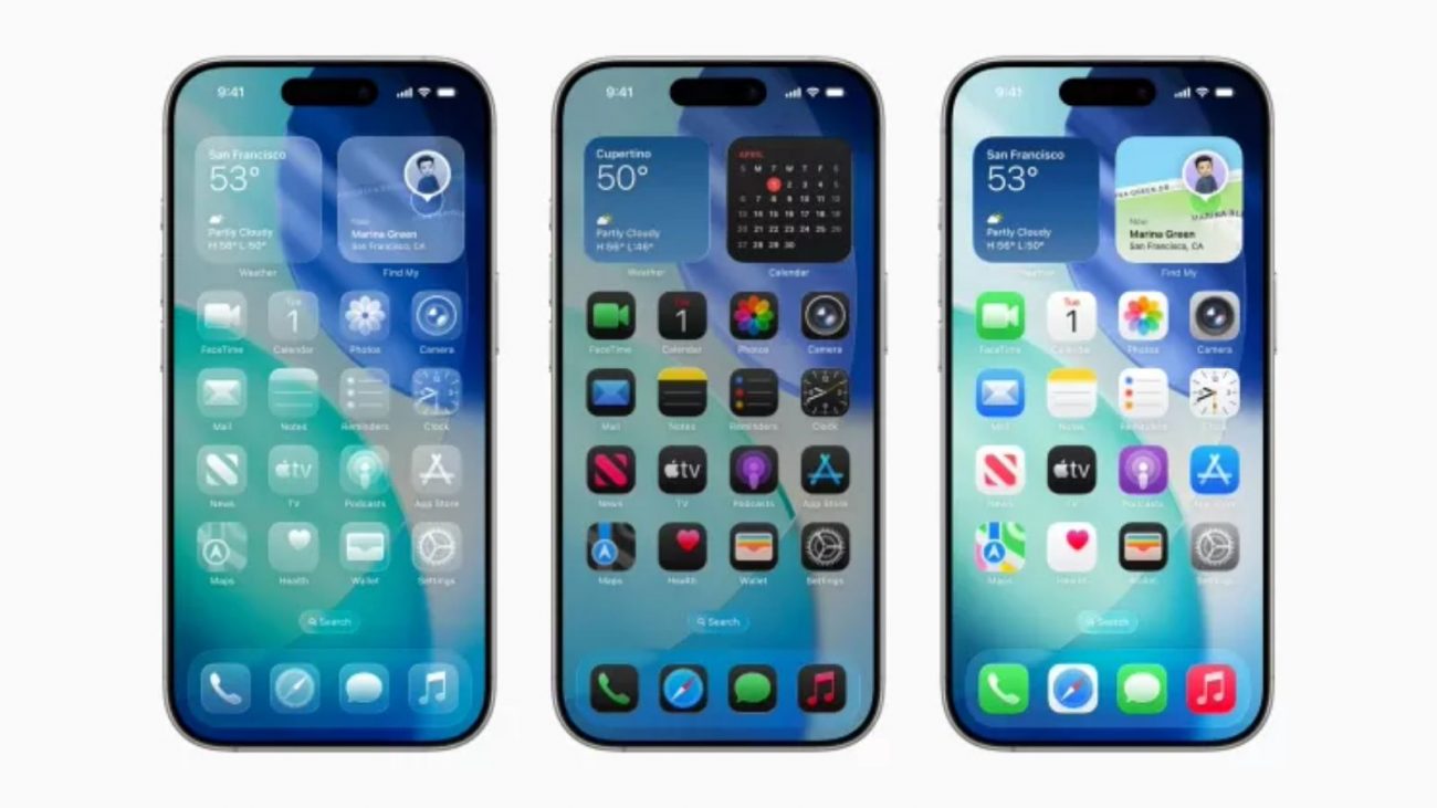 A interface liquid glass do iOS 26