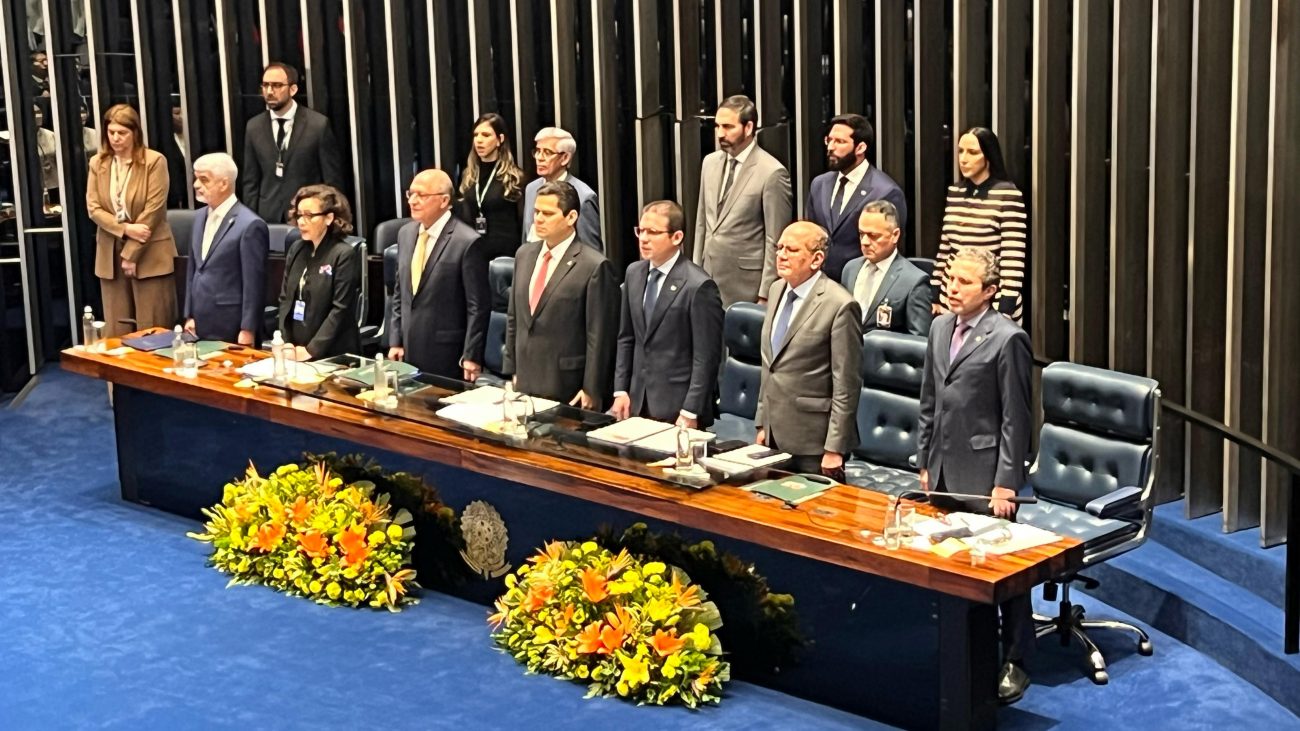 Bastidores dos Brics: Abertura oficial do Brics no plen&aacute;rio do Senado – Foto: Paulo Cesar da Luz/ND Mais