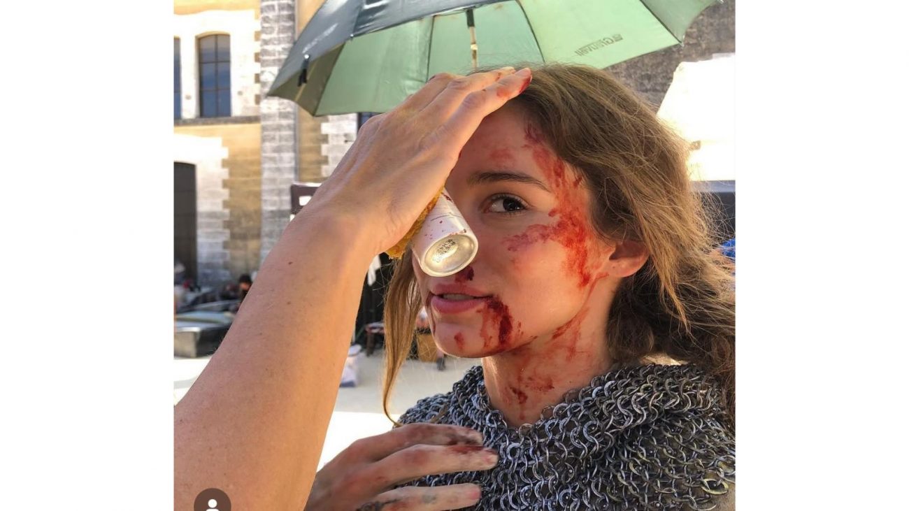 Alba Baptista nos bastidores de 