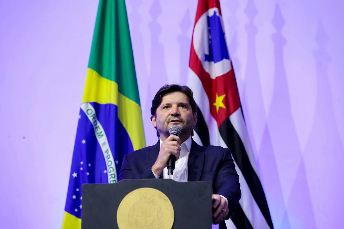 Presidente da Alesp, Andr&eacute; do Prado (PL), &eacute; um dos principais apoiadores do projeto – Foto: Pablo Jacob/Governo de SP/ND