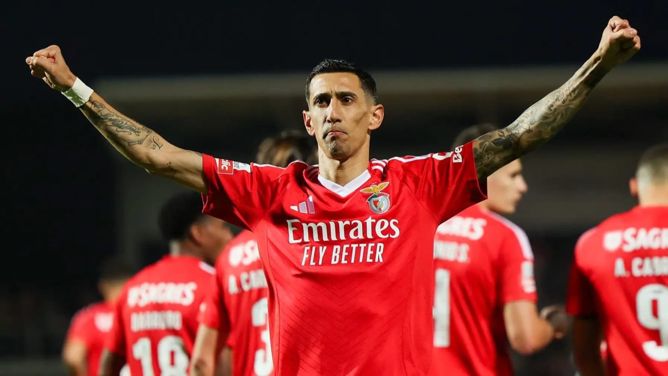 Angel Di María, que deve fazer sua "última dança" pelo Benfica na Copa do Mundo de Clubes da FIFA