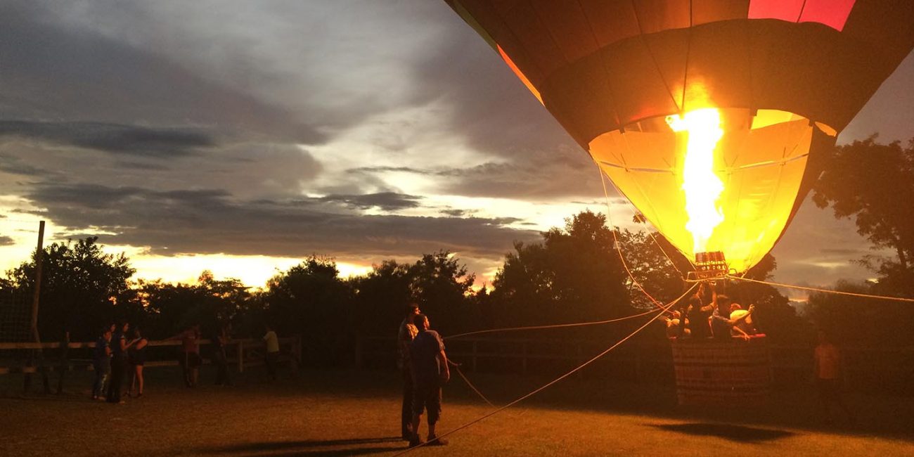Passeio de balão em Brotas