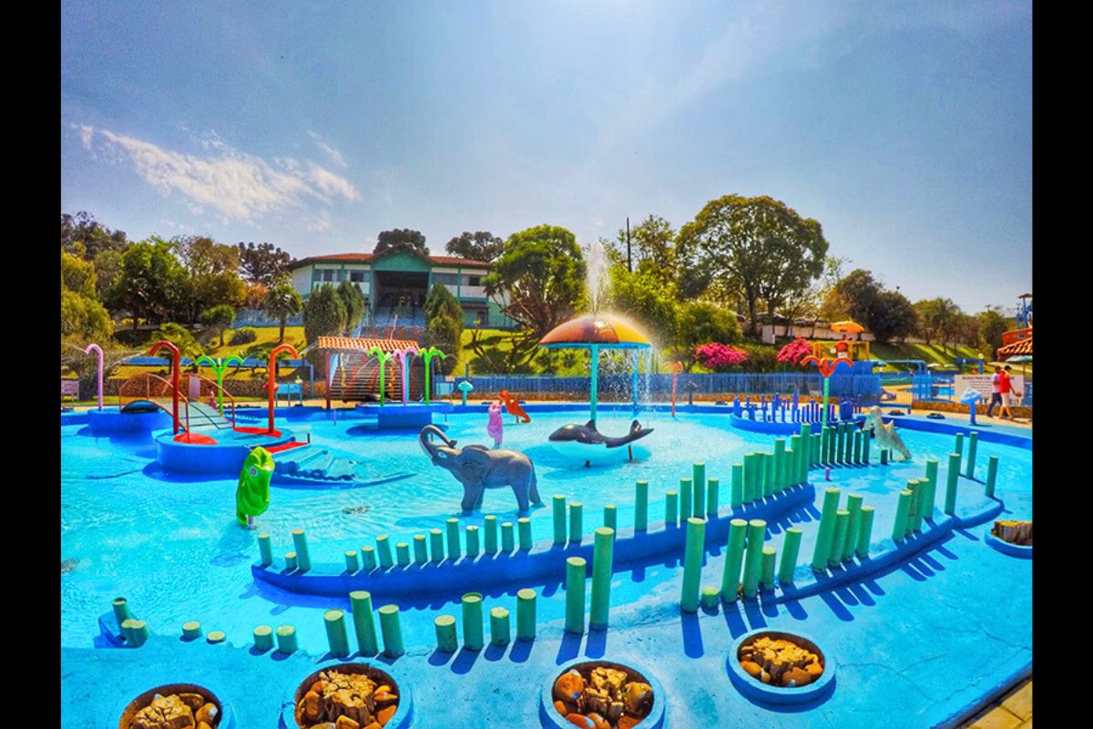 Piscina infantil do Clube Estância das Águas - Clube Estância das Águas/Divulgação