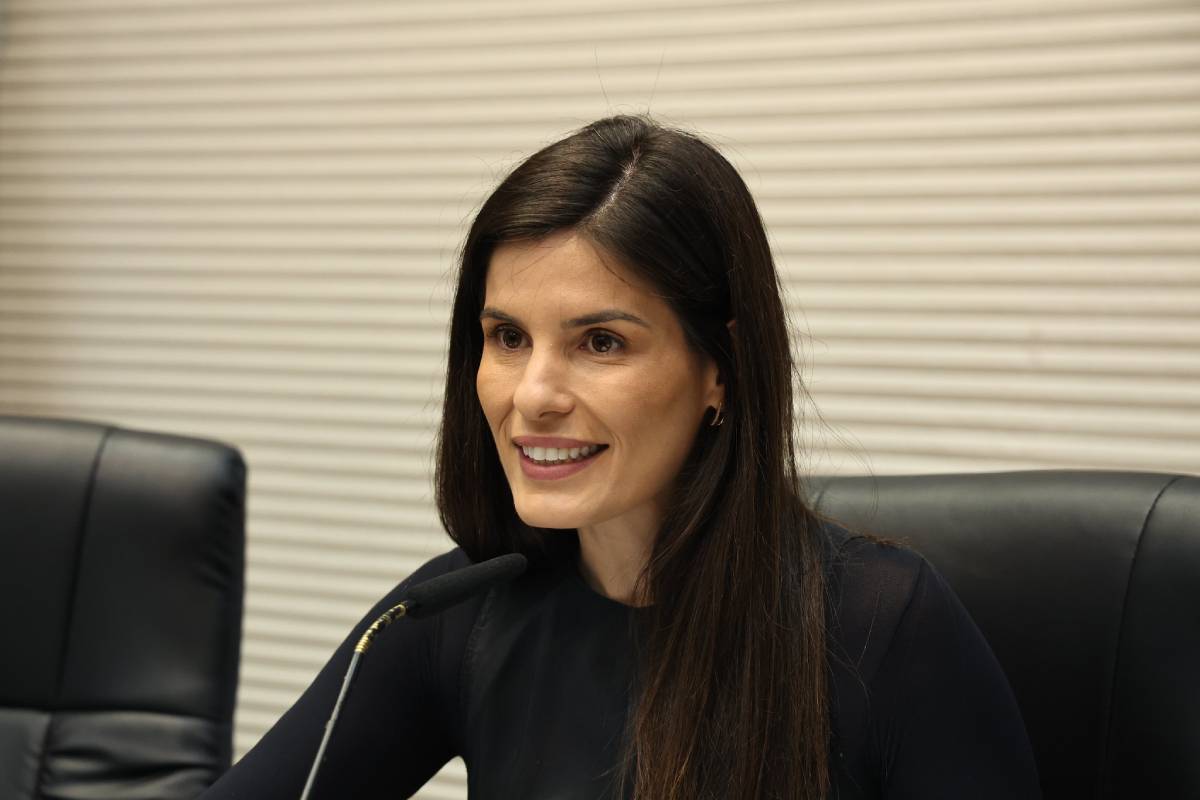 Presidente da Comiss&atilde;o de Defesa dos Direitos das Mulheres da Alesp, Dani Alonso (PL), discursou semana passada sobre viol&ecirc;ncia pol&iacute;tica sofrida por mulheres – Foto: Marco A. Cardelino/Alesp/ND