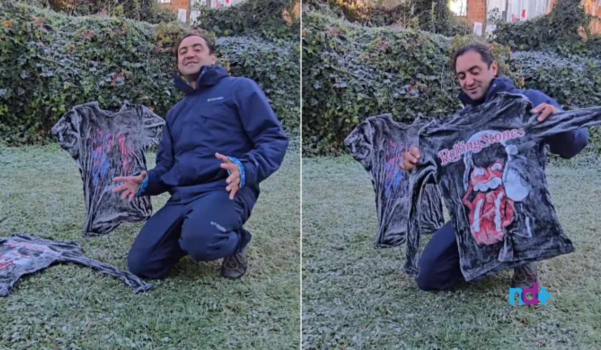 Fotógrafo registrou camisas congeladas em São Joaquim