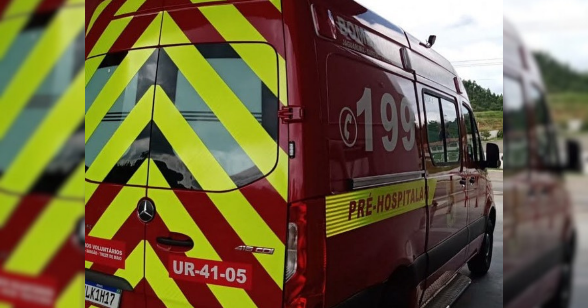 Atendimento &agrave; v&iacute;tima aconteceu no dia 30 de maio – Foto: Bombeiros Volunt&aacute;rios de Jaguaruna/ND