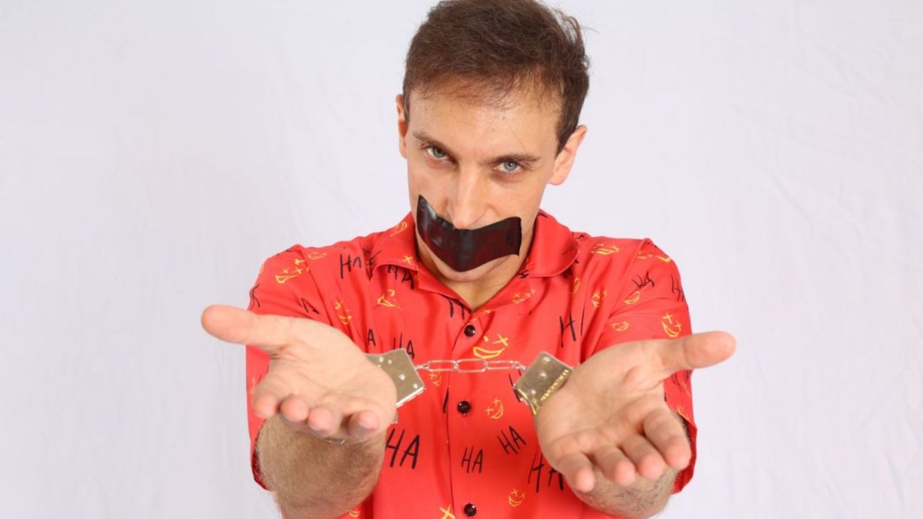 Imagem de divulgação do espetáculo PERTURBADOR, de Leo Lins