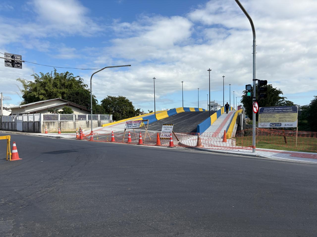 Imagem de ponte que será inaugurada