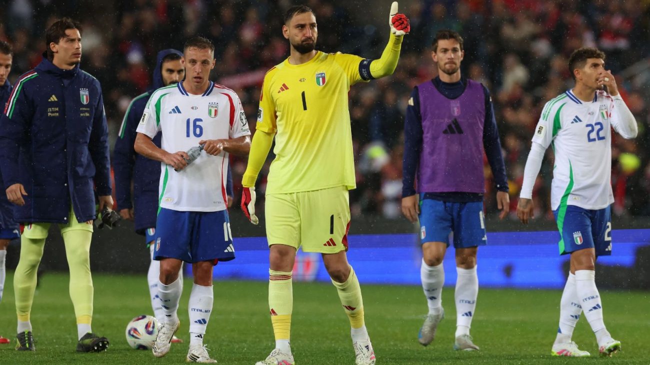 Itália após derrota para Noruega
