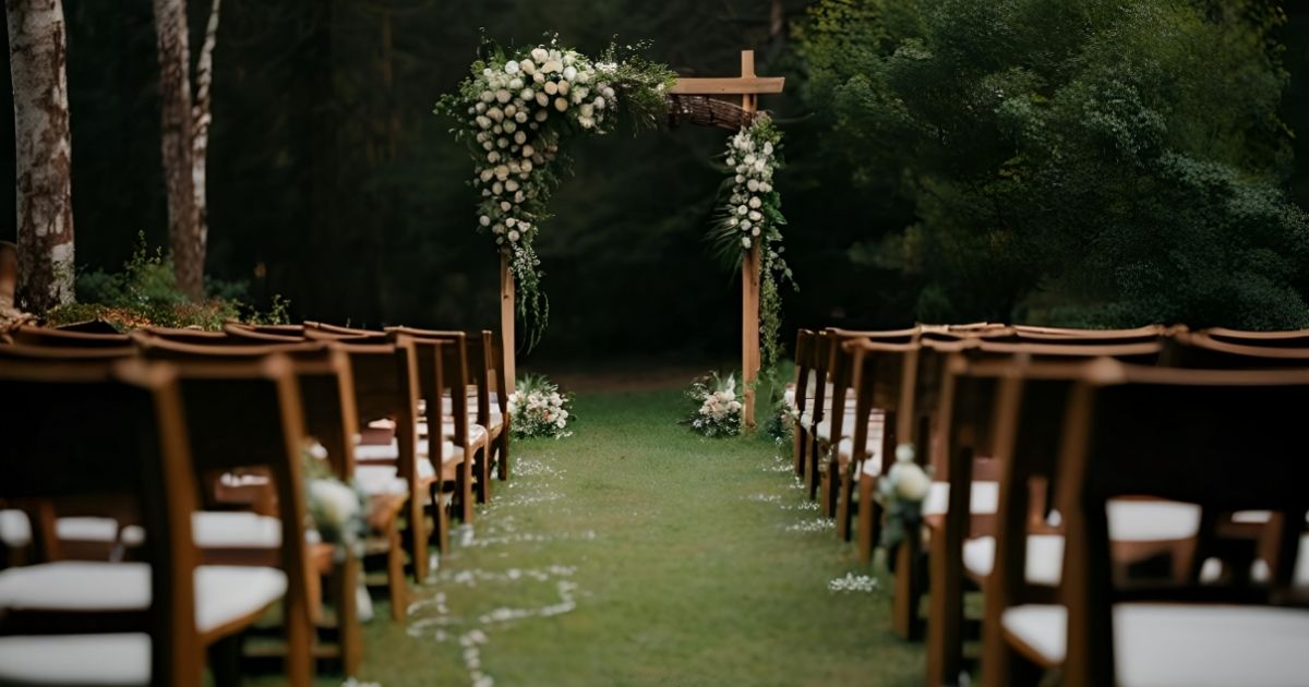 Imagem de um corredor de casamento, para fazer refecia ao fato que as empresas que patrocinarão o casamento terão sua marca divulgada