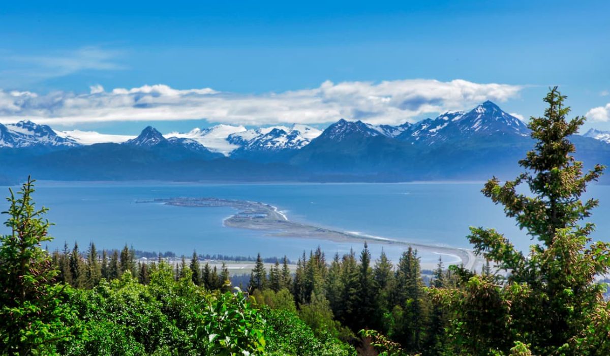 Barco com restos mortais de humanos foi encontrado na Ba&iacute;a de Kachemak, na &aacute;rea pr&oacute;xima &agrave; cidade de Homer, no Alasca – Foto: Kachemak Bay State Park/Reprodu&ccedil;&atilde;o/ND