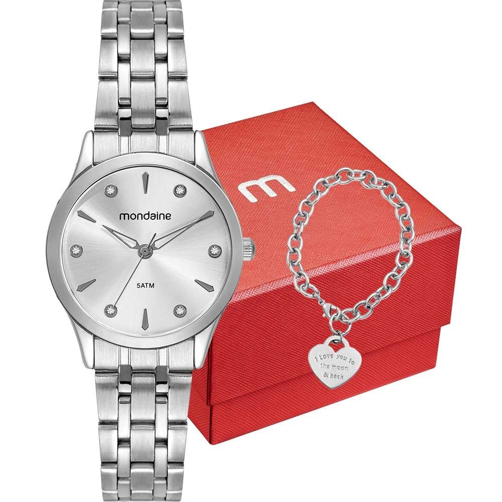 Kit Relógio Mondaine Feminino com Pulseira