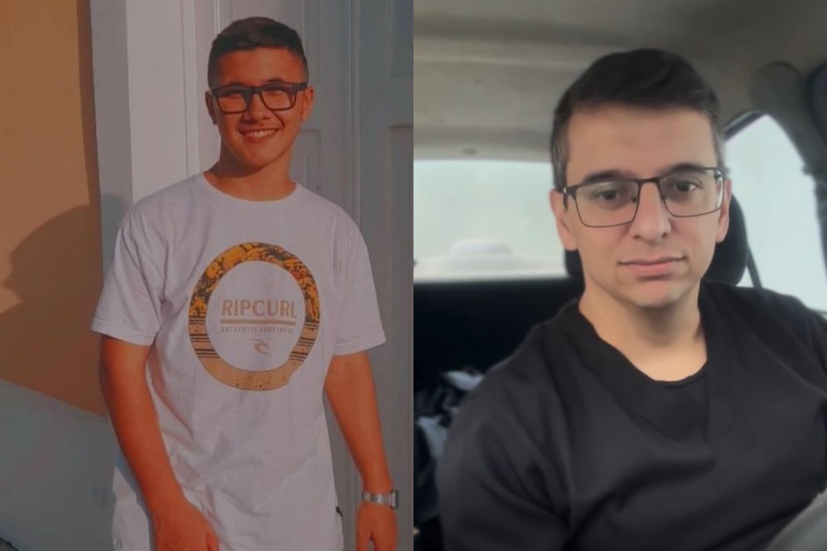 Fotos do jovem que morreu e do médico que o atendeu