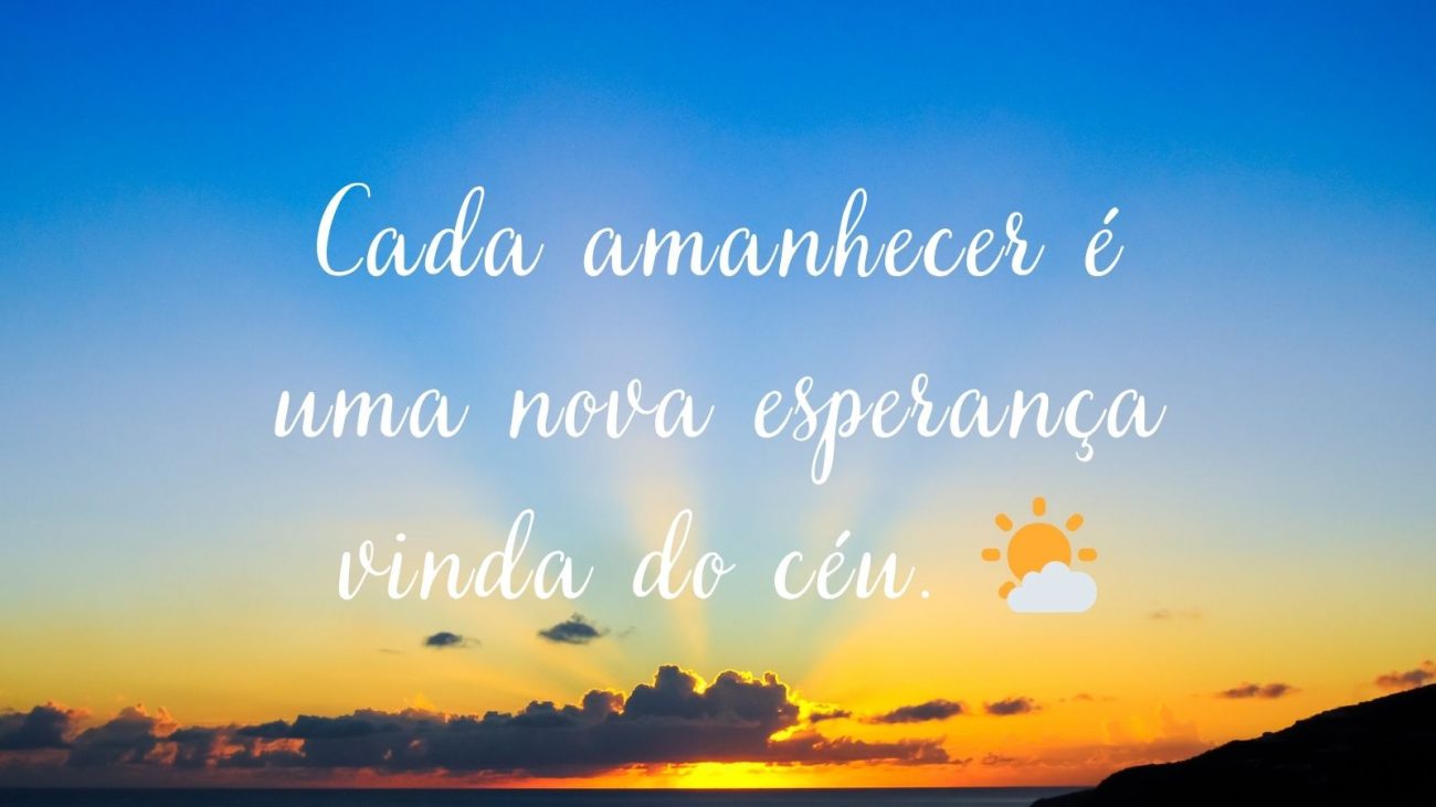 Comece o dia renovado com mensagens especiais. - Canva/ND