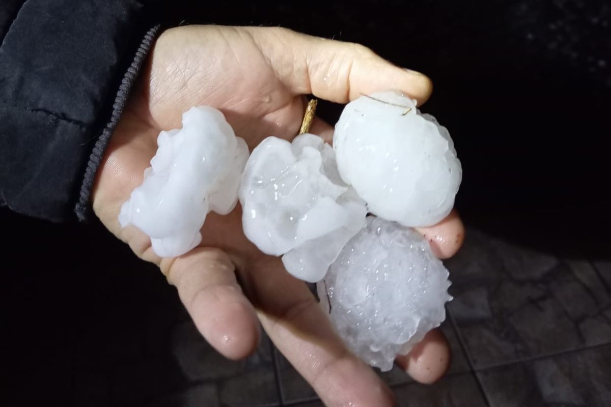 Municípios de SC decretam situação de emergência após granizo e vendavais - Divulgação/Internet/ND