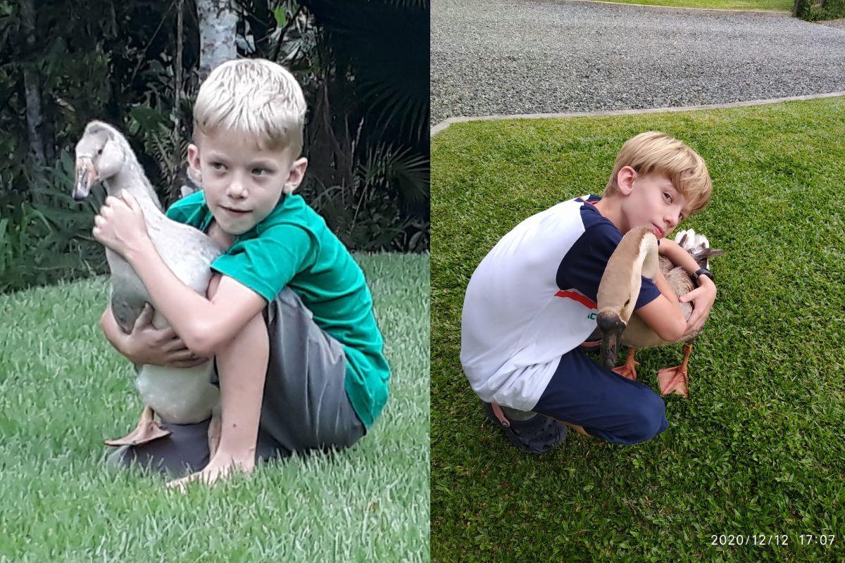 Olivier e Tobias eram muito apegados – Foto: Divulga&ccedil;&atilde;o/Simone Dumke/ND