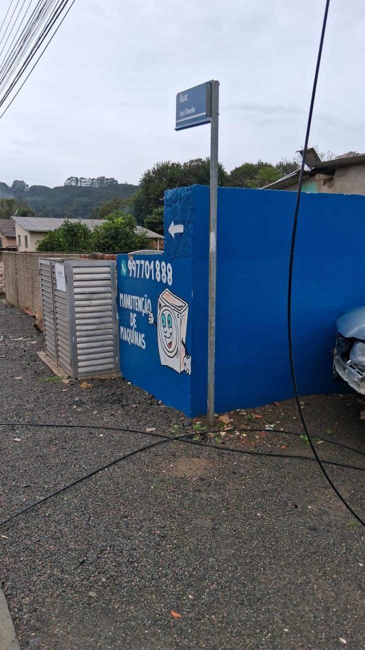 Tempestade derrubou fiação de postes - Reprodução/Prefeitura de São Bento do Sul/ND