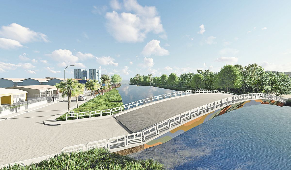 Ponte de projeto do Rio do Brás