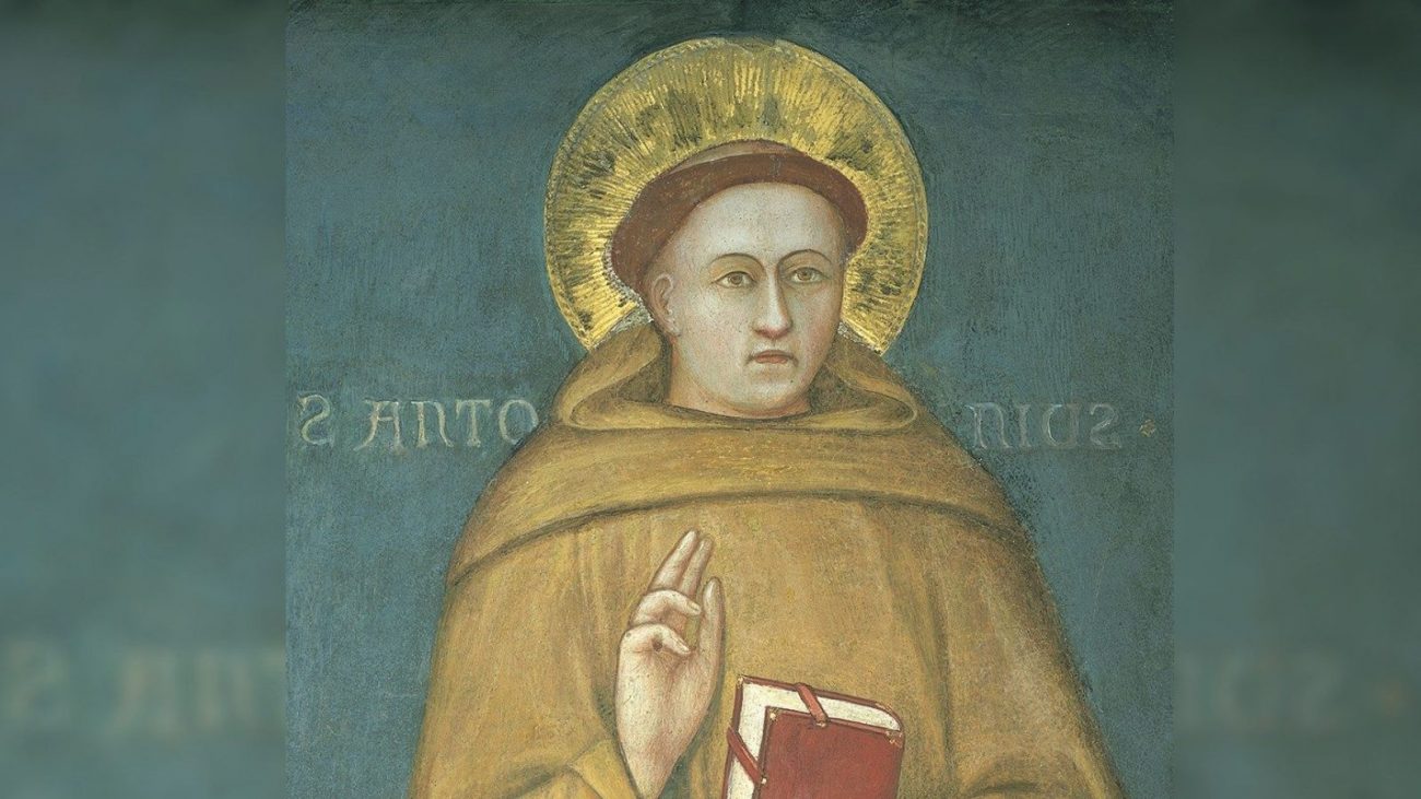 Santo Antônio, da Escola Giottesca, na Basílica de Pádua, na Itália