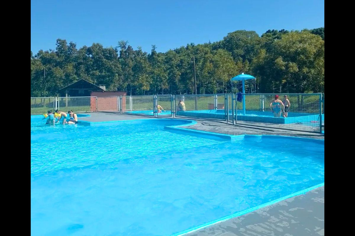 Piscinas do Camping Sítio Pousada, na rota turística rural de Chapecó - Camping Sítio Pousada/Redes Sociais
