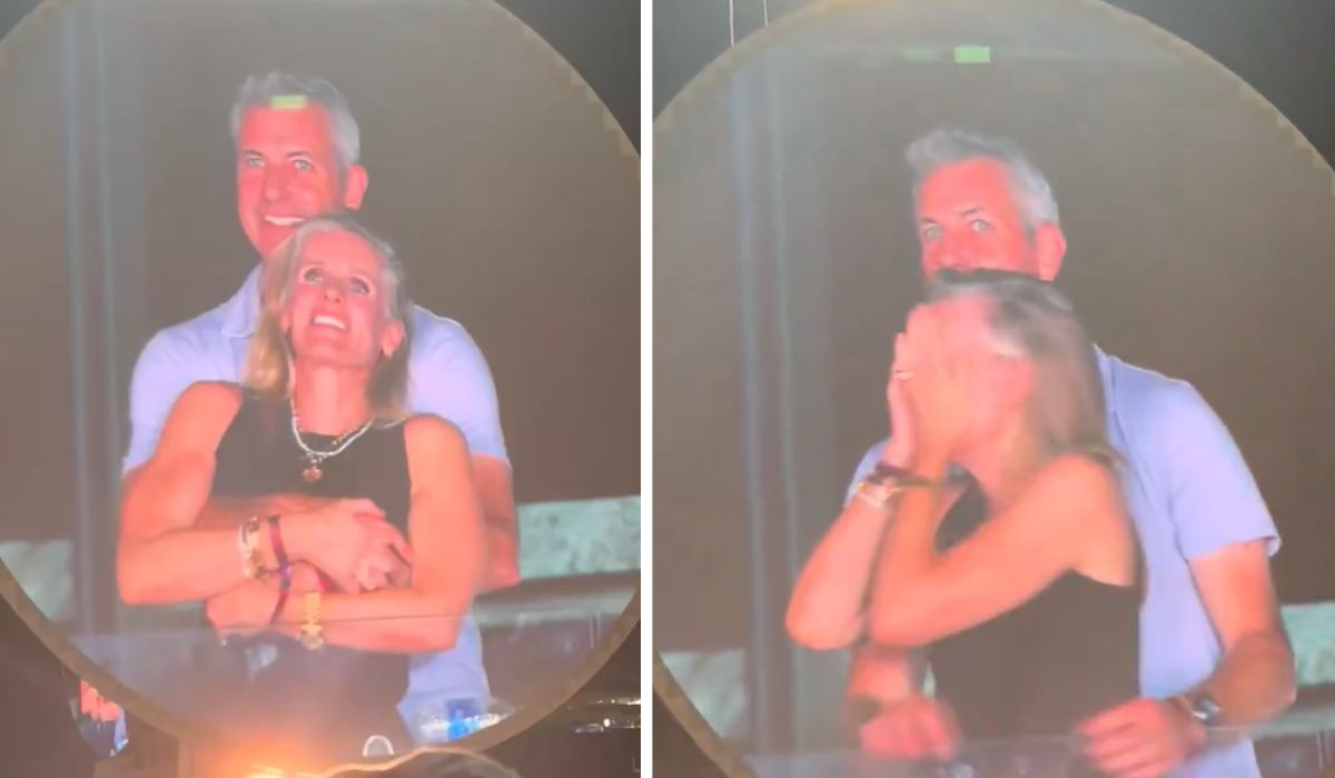 CEO no telão do Coldplay