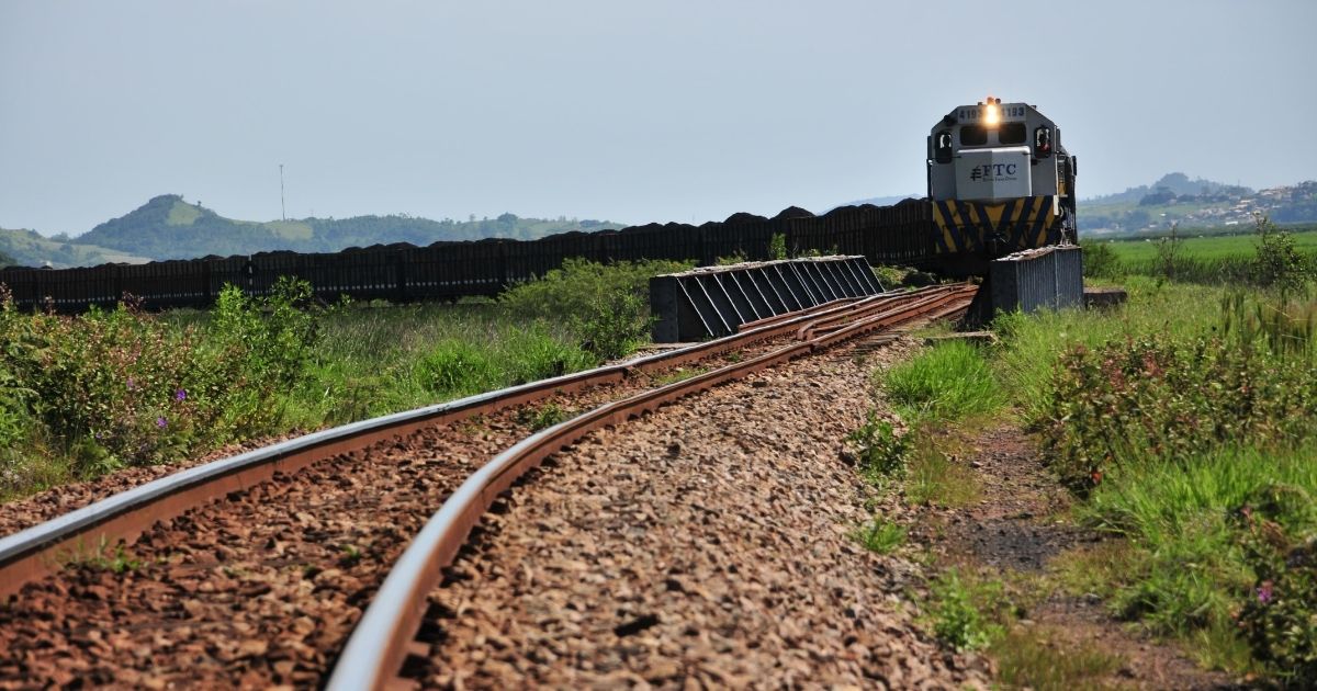 Ampliação do modal ferroviário é fundamental para o escoamento da produção, defende governo – Foto: FTC/Divulgação/ND